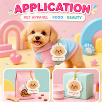 Étiquettes suspendues en papier personnalisables avec cordon pour les jouets pour animaux et les sacs de nourriture pour animaux, impression personnalisée, service OEM