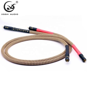 <span class=keywords><strong>สาย</strong></span>สัญญาณเสียง yivo xssh 7N HIFI PCOCC OFC ทองแดง2แกนชุบเงิน <span class=keywords><strong>AUX</strong></span> เครื่องขยายสัญญาณ CD ตัวผู้ไปยังสายสัญญาณ <span class=keywords><strong>RCA</strong></span> - Product Image 2