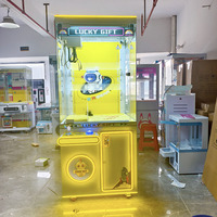 Grue en peluche Distributeurs automatiques Commercial Personnalisé Griffe Jouet Grabber Clignotant Led Lumières Effet Sonore Amusant Game Center Poupée Machine