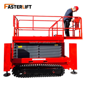Piattaforma a forbice semovente cingolata certificata CE, con piattaforma estensibile <span class=keywords><strong>per</strong></span> la manutenzione di giardini, aree comunali e strutture - Product Image 6