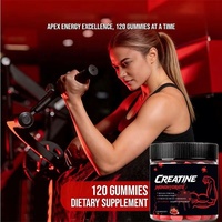 Gummies de créatine monohydrate à marque privée OEM pour soutenir la récupération musculaire, supplément énergétique pré-entraînement pour hommes et femmes