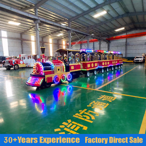 Mini-tram touristique sans rails à prix d'usine, certifié CE, 27/40 places, garantie 12 mois, train électrique terrestre pour adultes pour centres commerciaux - Product Image 3