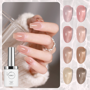 Großhandel 9 Farben Tipsy Tea House Jade Milch weiß Gelee Gel Polish Nagel Gel Polish/Gel Polish - Product Image 1