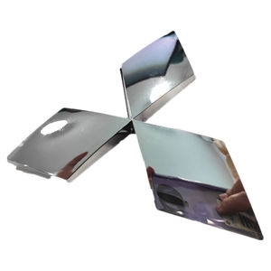 Pegatina para Carrocería de Automóvil, Nuevo Emblema para la Parte Delantera del Automóvil, Color Cromo, 125*110 mm, para Outlander - Product Image 5