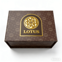 Boîte cadeau de luxe estampillée à chaud avec design personnalisé pour bijoux haut de gamme, parfums et cadeaux de fêtes