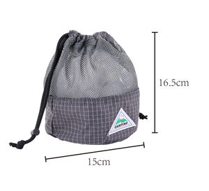 Custom Mesh Ripstop <b>Drawstring</b> <b>Pouch</b> Cosmetic Toiletries Bag OEM Private Label Travel Organizer Gear Stuff Sack - Product Image 4