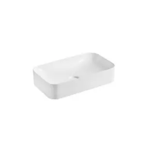 Fregadero de baño Rectangular personalizado, lavabo de Arte de cerámica blanca, proveedor de Hotel