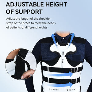 Bán hàng nóng Hợp kim nhôm hỗ trợ thanh cột sống trật khớp cố định Hỗ trợ khung thoracolumbar cố định trở lại cột sống Brace - Product Image 5