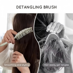 Cepillo y Peine para <span class=keywords><strong>Cabello</strong></span> de Nailon con Logotipo Personalizado, 100% Ecológico, Desenreda Fácilmente el <span class=keywords><strong>Cabello</strong></span> Rizado y Lacio - Product Image 2