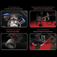 Kart de course 390cc pour adultes, 4 temps, haute performance, transmission par chaîne, moteur à essence, karting personnalisé
