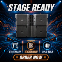 Système audio professionnel extérieur LS-VTX G28 Double caisson de basses passif de 18 pouces 1600W pour scène et concert