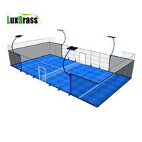 LUX Padel Legendsports Gazon artificiel personnalisé en verre trempé de 12mm pour terrain de tennis Padel