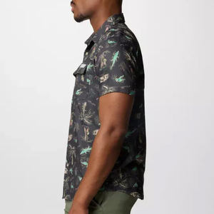 เสื้อเชิ้ตตกปลาพิมพ์ลายพรางปลา ระบายอากาศได้ดี มีที่วัดขนาดปลา ดีไซน์สวยงาม ติดกระดุม - Product Image 3