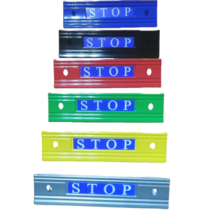 Tam giác Die-cast Nhôm Xe Stopper thiết kế mới nhà để xe tầng bãi đậu xe khối cho đường sử dụng - Product Image 3