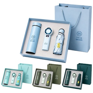 Set de Regalo Empresarial Promocional con Logotipo Personalizado, Termo, Mini Ventilador Eléctrico, Paraguas Plegable, Kit de Apreciación Corporativa para Empleados - Product Image 1