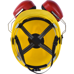 Casque de sécurité JIANKUN en PEHD avec protège-oreilles - Casque de chantier durable et confortable pour l'ingénierie et la construction, conception à fentes, 6 suspensions - Product Image 5