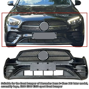 Pour <span class=keywords><strong>Mercedes</strong></span> Benz W213 Factory Fit pare-chocs avant mise à niveau haute qualité ABS carbone garde barre faciale pour E300 E400 AMG Style <span class=keywords><strong>luxe</strong></span> - Product Image 2