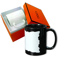 Hot & Cool Sublimation Tasses en céramique Latte Couple Pâques Tasses Café Voyage Tasse Logo personnalisé Impression Boîte d'emballage