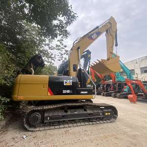 Excavadora Usada Cat 324D2L de 24 Toneladas Original de Japón, Bien Mantenida, Durabilidad, Estabilidad, Buen Precio, Componentes Principales: Motor y Engranaje - Product Image 2