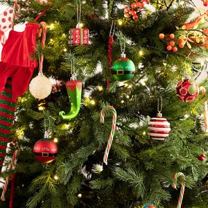 Valery Madelyn Addobbi per Albero di Natale 100 Pezzi Elfo Rosso/Verde/<span class=keywords><strong>Bianco</strong></span> Palline Infrangibili Decorazioni Appese Confezione Multipla - Product Image 2