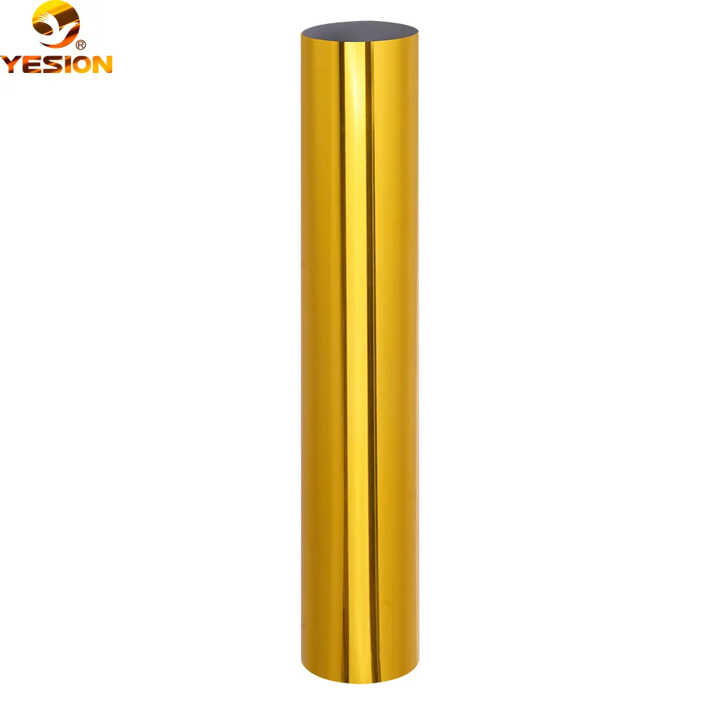Yesion Wholesale Factory Price Chrome Glossy Metallic Color Self-adhesive Decoration Roll Film Sticker Vinyl Car Wrap