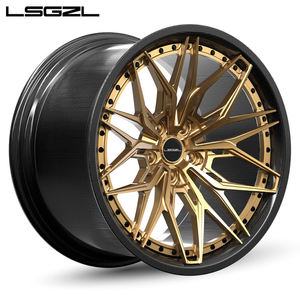 Geschmiedete Felgen für Mercedes 5x114.3 5x130 5x120 18 19 20 21 22 Zoll Carbonfaser mit Vollcarbon-Felgenbett für BMW Audi - Product Image 1