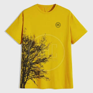 T-shirt d'été pour hommes 100% coton confortable surdimensionné vêtements de fitness meilleure qualité fabriqué au Pakistan - Product Image 1