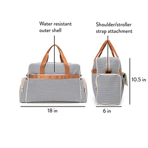 Borsa Fasciatoio Personalizzabile con Logo, Impermeabile, da Viaggio, con Tracolla, per <span class=keywords><strong>Adulti</strong></span> Unisex, Borsa Porta <span class=keywords><strong>Pannolini</strong></span> per Neonati, con Materassino Cambio, Borsa Mamma-Bambino - Product Image 3