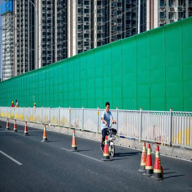 Road / highway construction perforated aluminum and polycarbonate sound acoustic barrier wall soundproof fencing manufacturer