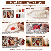HengTai - Fournisseur d'usine d'origine - Décoration de maison de luxe sur mesure - Art mural en toile fait main - Kit de peinture 5D en perles - Arbre de Noël