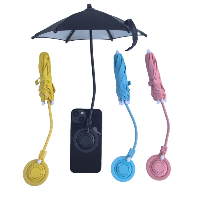 Portable Universal Magnetic Phone Sun Shade Umbrella Anti-Glare Plastic Beach Pool Outdoor Video Photo Umbrella for Phone