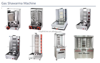 Machine à griller le poulet au shawarma au gaz commercial, prix commercial