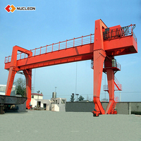 Grues à double poutre de grande capacité modèle MG-U, 10 tonnes, 20 tonnes, 35 tonnes, 50 tonnes, 100 tonnes, 200 tonnes, grue à portique à double poutre pour extérieur