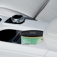 La fibre en bois organique peut parfum de voiture désodorisant parfum pour hôtel maison boîte en fer blanc désodorisant de voiture