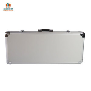Caja de almacenamiento de tarjetas graduadas de aluminio tipo K plateada de 32 piezas con relleno de espuma - Product Image 4