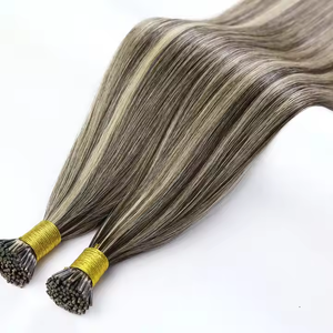 Meilleure Vente Usine – Extensions de Cheveux Vierges Européens Lisses, Brun Cendré avec Mèches Grises, Effet Naturel, 10-26 Pouces, Pointe I, Tendance - Product Image 2