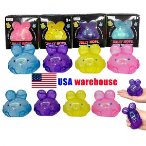 Figura de Conejito Miniatura, Bola Antiestrés, Decoración Kawaii para Escritorio, Cabeza de Conejo Transparente, Juguete Antiestrés para Oficina, Envío desde Almacén en EE. UU. - Product Image 6