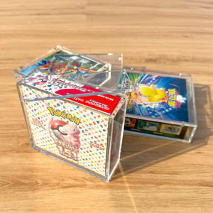 Boîte de présentation en acrylique japonaise TCG <span class=keywords><strong>Pokemon</strong></span> 151 avec couvercle magnétique, boîte de présentation en acrylique premium pour boîte japonaise 151 Big - Product Image 3