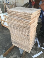 Pierre de granit beige jaune brumeux Fujian G682 pour pavage mural extérieur