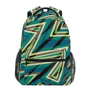Customs Logo Fashion Waterproof <b>Kids</b> Teenager Student School <b>Backpack</b> Geometric Pattern Bags - Product Image 1