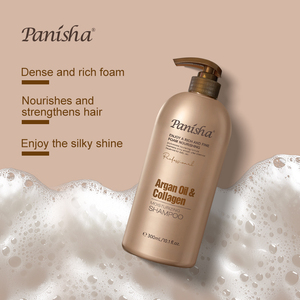 PANISHA Huile d'<span class=keywords><strong>Argan</strong></span> Collagène Volumisant Rafraîchissant Hydratant Contrôle du Sébum Épaississant Anti-Pelliculaire Crème Shampoing Revitalisant - Product Image 1