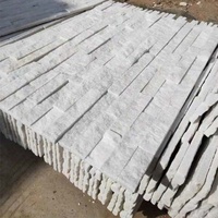 Nature Quartzite Pierre de culture blanche pure Carreaux muraux intérieurs et extérieurs
