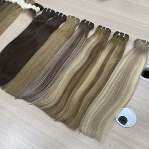 100g de tissage de <span class=keywords><strong>cheveux</strong></span> humains Remy, best-seller, naturel, brut, vague indienne, mèches de <span class=keywords><strong>20</strong></span> pouces, double trame, Cabello Humano - Product Image 4