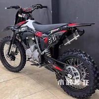 Motor Trail BOSUER CB250 223cc Zongshen Berpendingin Udara 16.3HP 5 Percepatan Peredam Kejut Airbag Garpu Terbalik 53mm Off Road Cross Country