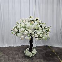 Centre de table décoratif en fleurs artificielles I51, arbre à fleurs de cerisier en couches, décoration de mariage