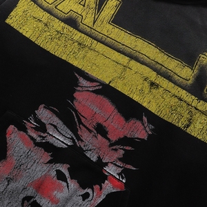 Sweat à capuche oversize VALEE Forevers Vintage Acid Wash avec imprimé graphique <span class=keywords><strong>Hellboy</strong></span>, en coton lourd, style streetwear Y2K - Product Image 5