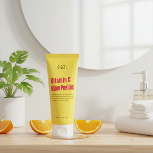 Cosmético Coreano O!GETi Gel Exfoliante con Vitamina C 100g, Exfoliante con Ácido Hialurónico y Celulosa Natural, Limpiador Facial AHA, K-beauty - Product Image 3