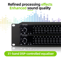 Processeur audio numérique professionnel RAYHAYES R-231, mélangeur audio, égaliseur, processeur de signal audio numérique, gain