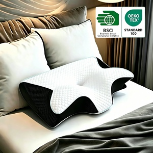 Cuscino Cervicale Ortopedico per Alleviare il Dolore al Collo, in Memory Foam a Forma di Farfalla con Gel Rinfrescante, Contorno Terapeutico per Chi Soffre di Insonnia - Product Image 1