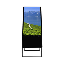 Portable Numérique D'écran D'AFFICHAGE à CRISTAUX LIQUIDES De Signage D'affichage Publicitaire Pliable Portable Affiche Numérique Pour Center Commercial/Magasin